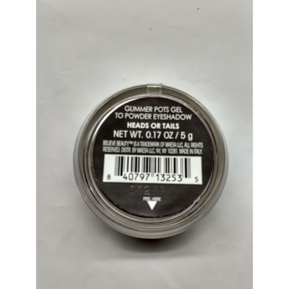 Believe Beauty Glimmer Pots Gel To Powder Eyeshadow Heads Or Tails - Picture 5 of 12